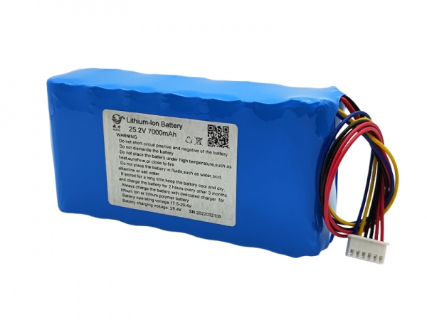 25.2V 7000mAh 18650 cylindrical lithium battery