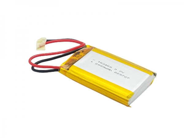 3.7V 2000mAh 103450 高溫鋰電池-22AWG