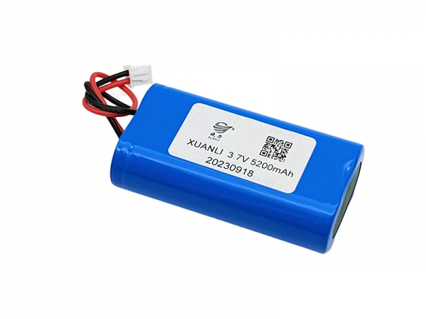 3.7V 5200mAh cylindrical lithium battery|18650 1S2P 2pin