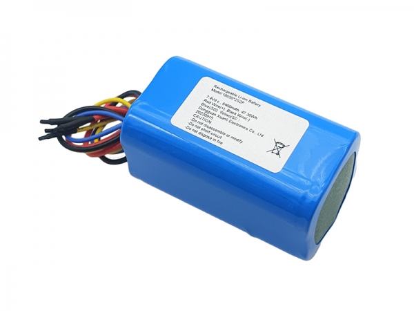 7.4V 6400mAh communication cylindrical lithium battery | 2S2P lithium battery