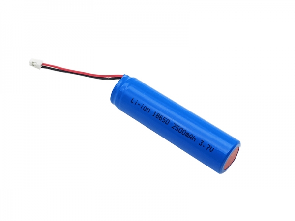 3.7V 2500mAh wide temperature cylindrical lithium battery -2pin